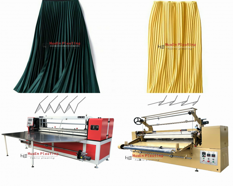 How to ditinguish the accordion made on fabric pleating machine ZJ-217 and ZJ-516?